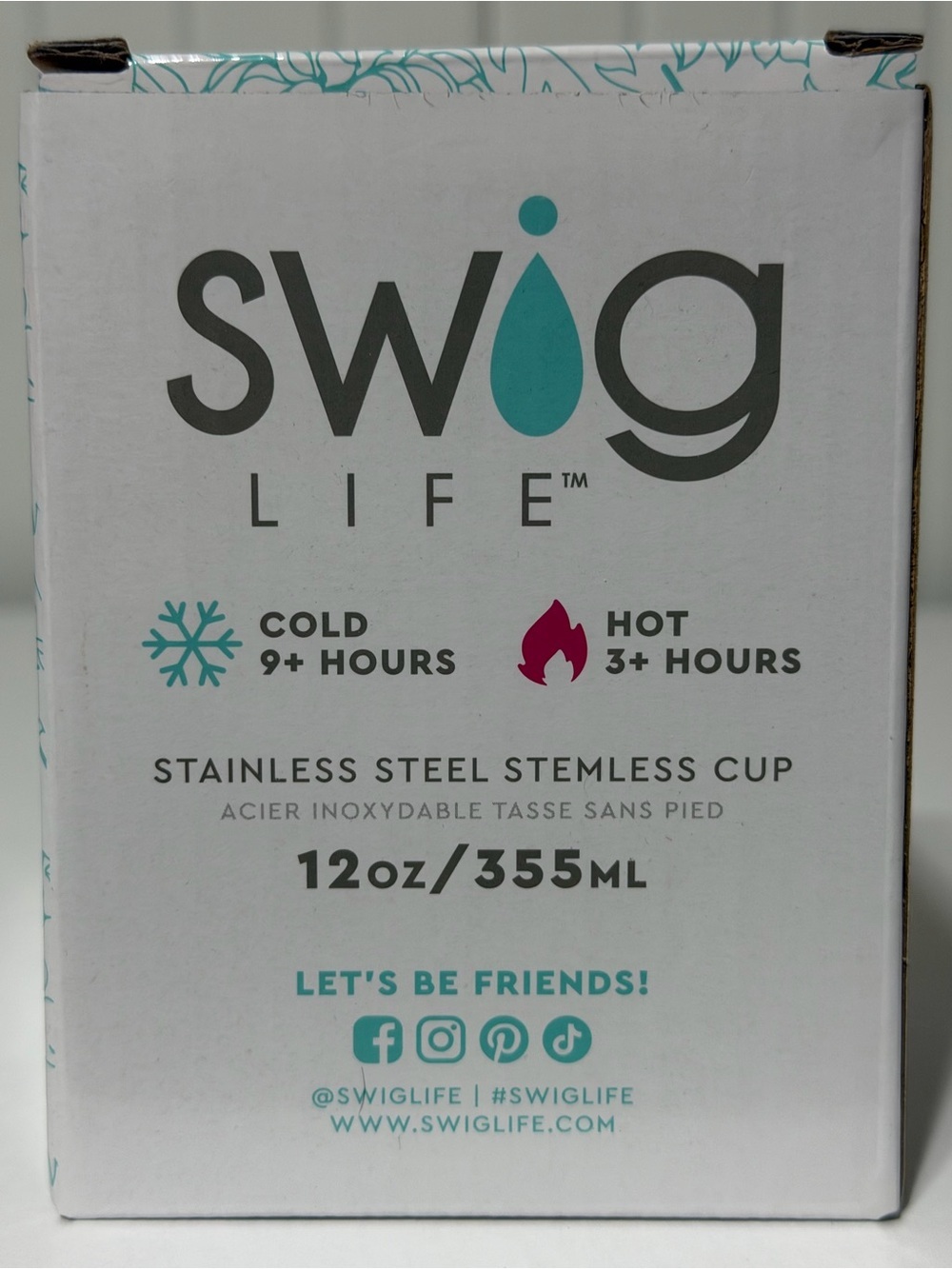 Swig Rose Metallic Insulated Stemless Wine Tumbler - 12 oz - Picture 5 of 6
